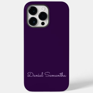 Individuelle Name Purpule Personalisiert Case-Mate iPhone 14 Pro Max Hülle