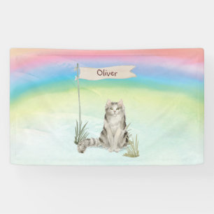 Individuelle Name Ragamuffin Katze Pet Banner