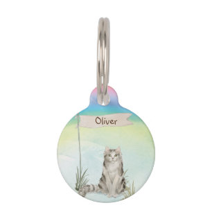 Individuelle Name Ragamuffin Katze Pet Haustiermarke