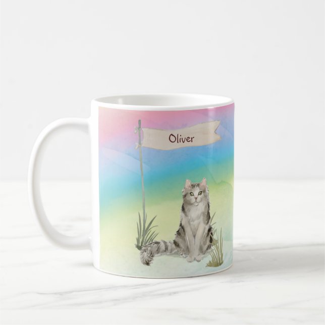 Individuelle Name Ragamuffin Katze Pet Kaffeetasse (Links)