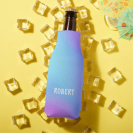 Individuelle Name Rainbow Color Flasche Cooler Flaschenkühler