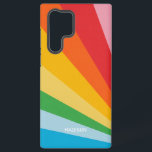 Individuelle Name-Rainbow-Farben Samsung Galaxy Hülle<br><div class="desc">Sehen Sie in meinem Shop für mehr Regenbogen / Stolz-Artikel.</div>