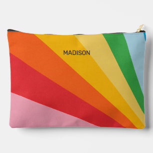 Individuelle Name-Rainbow-Farben Zubehörtasche