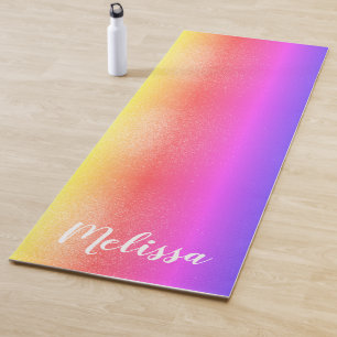 Individuelle Name Rainbow Yogamatte