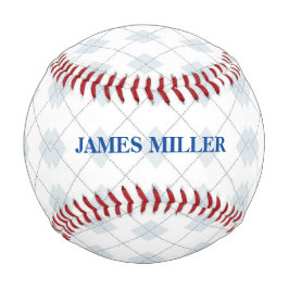 Individuelle Name Raute Diamantmuster Baseball