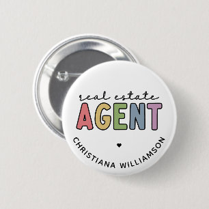 Individuelle Name Real Anwesen Agent   Geschenke v Button