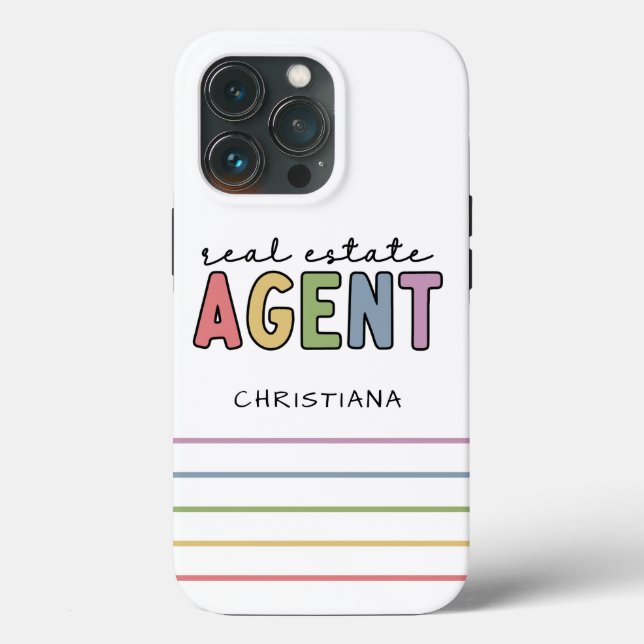 Individuelle Name Real Anwesen Agent | Geschenke v Case-Mate iPhone Hülle (Rückseite)