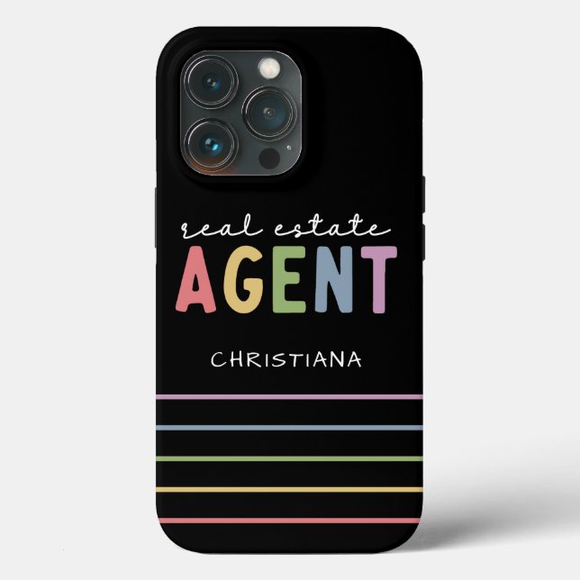 Individuelle Name Real Anwesen Agent | Geschenke v Case-Mate iPhone Hülle (Rückseite)