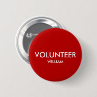 Individuelle Name Red Volunteer