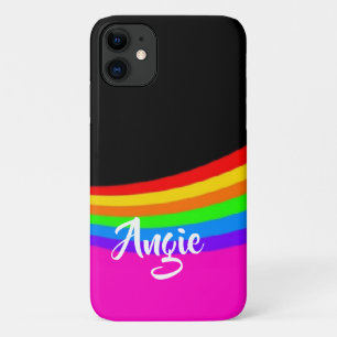 Individuelle Name Regenbogen gemustert Case-Mate iPhone Hülle