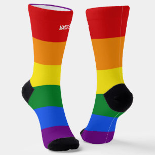 Individuelle Name-Regenbogenforelle Socken
