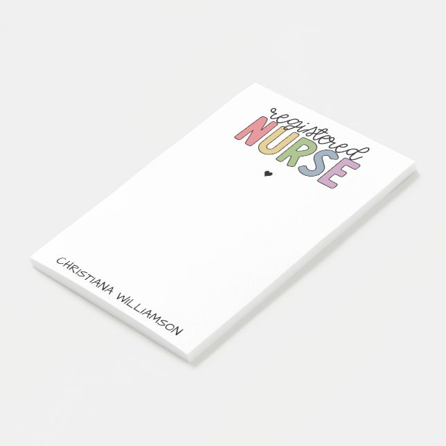 Individuelle Name Registriert Krankenversicherung  Post-it Klebezettel (angewinkelt)