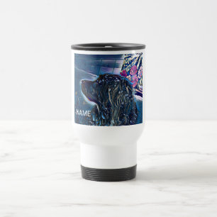 INDIVIDUELLE NAME REISE MUG MIT GOLDENRETRIEVER REISEBECHER