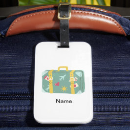 Individuelle Name-Reisetasche Gepäckanhänger