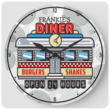 Individuelle Name Retro 50er Diner Sign Nostalgie