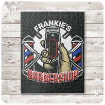 Individuelle Name Retro Barber Shop Pole Barbersho