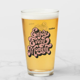 Individuelle Name Retro "Enjoy Every moment" Glas