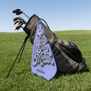 Individuelle Name Retro "Free Spirit" Golfhandtuch