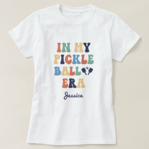 Individuelle Name Retro in meiner Pickleball-Mama T-Shirt