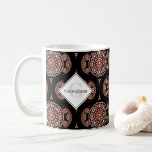 Individuelle Name Retro Safari Sunset Bohemisch Ma Kaffeetasse