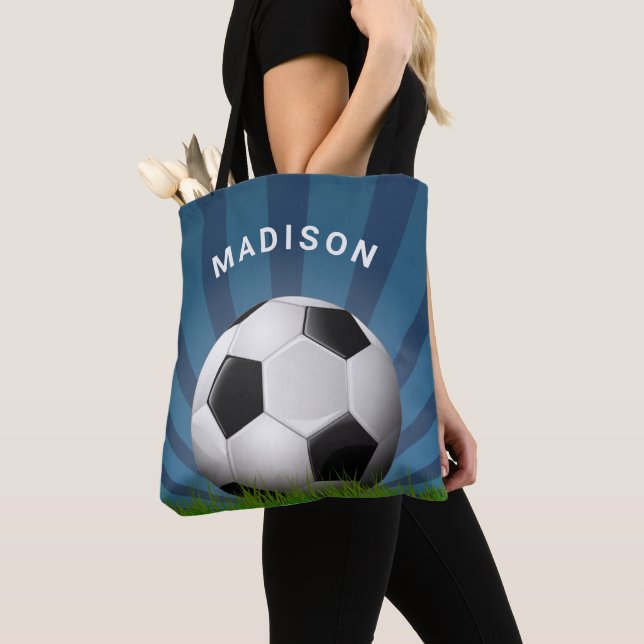 Individuelle Name Retro Soccer Ball Taschen (Von Nahem)
