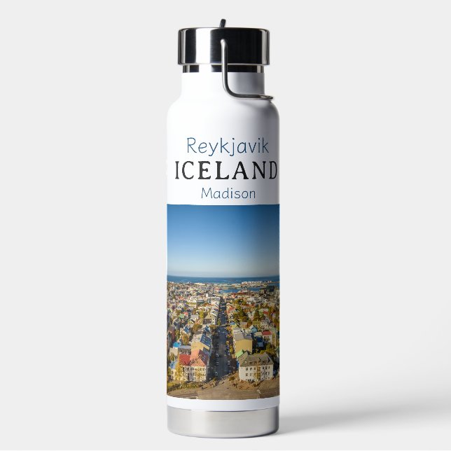 Individuelle Name Reykjavik Island Trinkflasche (Links)