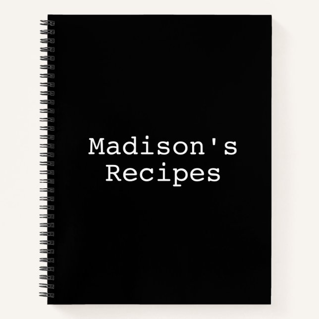 Individuelle Name Rezept Buchen Muttertag Geburtst Notizbuch (Vorderseite)