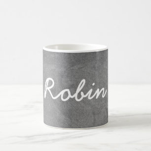 Individuelle Name Robin Chalkboard Typografie Kaffeetasse