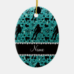 Individuelle Name Robin Glitzer Keramik Ornament