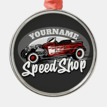 Individuelle Name Rockabilly Roadster Speed Shop G