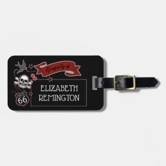 Individuelle Name Rockabilly Tattoo Rock & Roll Sk Gepäckanhänger