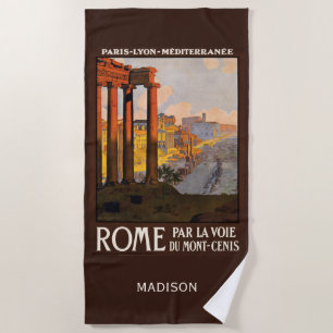 individuelle Name Rom Italien Vintage Reisen Strandtuch