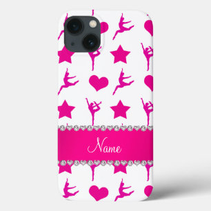Individuelle Name Rosa Gymnastik Stars Herz Case-Mate iPhone Hülle