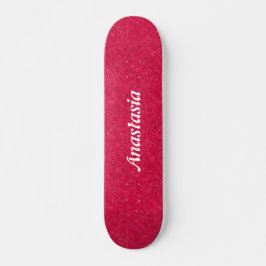 Individuelle Name rosa mädchenmodernes Muster Skateboard