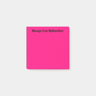 Individuelle Name Rosa Post-it Klebezettel
