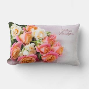 Individuelle Name-Rose Lendenkissen