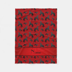 Individuelle Name-Rotflachhunde Fleecedecke