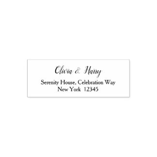 Individuelle Name Rücksendeadresse Selbstbewusste Permastempel