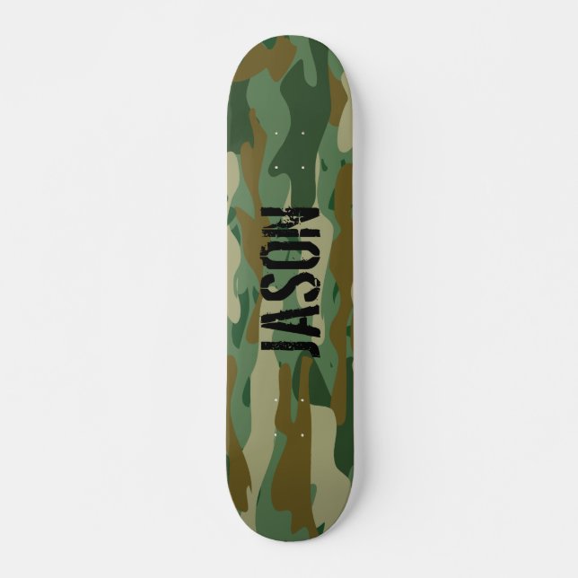 individuelle Name-Rüstungsfläche Camouflage Tarnka Skateboard (Vorne)