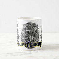 Individuelle Name schlafend Igel Kombi Kaffee Tass