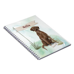 Individuelle Name Schokolade Labrador Haustier Hun Notizblock
