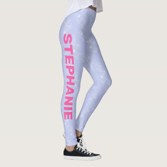 Individuelle Name School Team Light blue white Blu Leggings (Rechts)