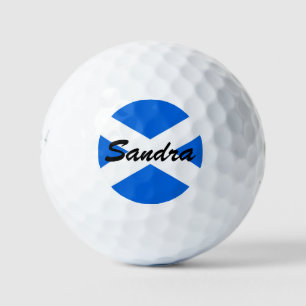 Individuelle Name Scottish Flag BE6 gbcnt Golfball