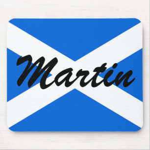 Individuelle Name Scottish Flag Mousepad