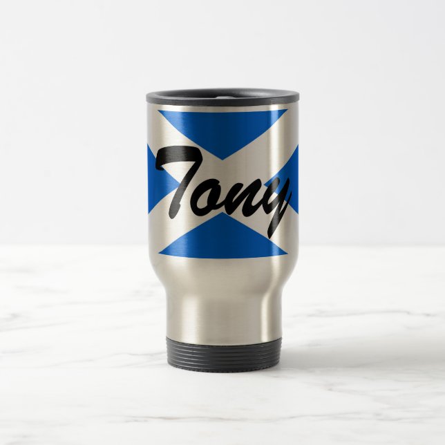 Individuelle Name Scottish Flag Mugcn Reisebecher (Mittel)