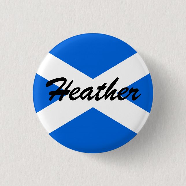 Individuelle Name Scottish Flag pbcnt Button (Vorderseite)