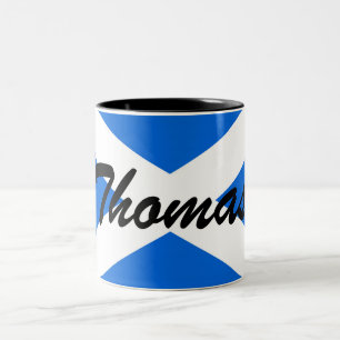 Individuelle Name Scottish Flag Zwei-Tone-Tasse-Li Zweifarbige Tasse