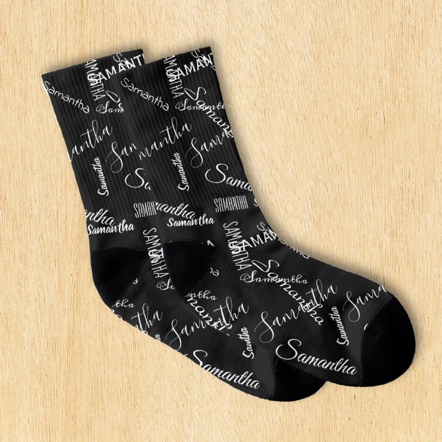 Individuelle Name Script Personalisiert Socken (Von Creator hochgeladen)