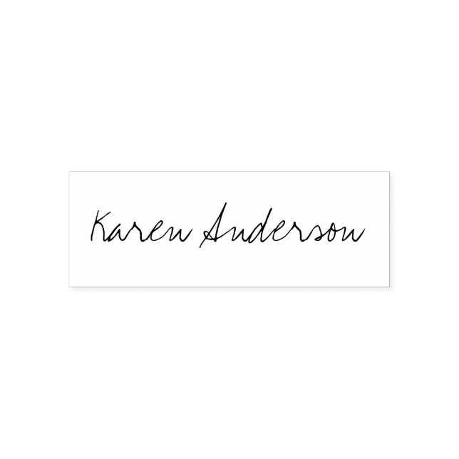 Individuelle Name Script Signature-Briefmarke Permastempel (Design)