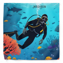 Individuelle Name Scuba Diver